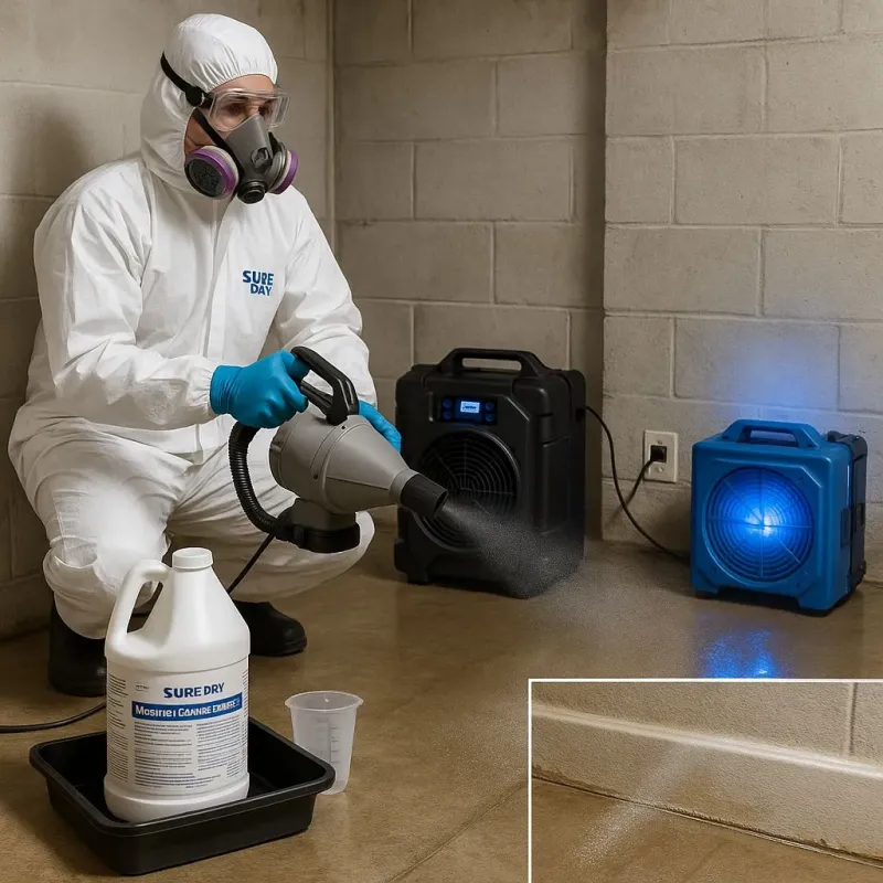 Sanitization and Odor Removal process in Sterling Heights, MI